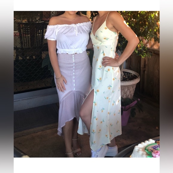 Urban Outfitters Kelly Surplice Midi Slip Dress - Picture 3 of 3